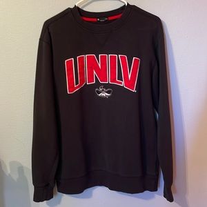 Medium size black and red crewneck jacket